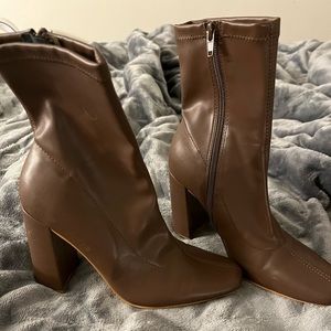 forever 21 brown booties size 7
